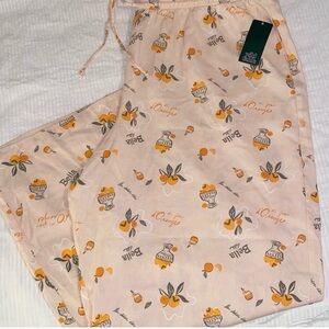 Wild Fable Peach and Orange Patterned Pants